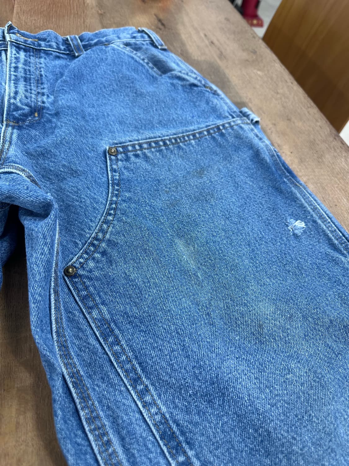 칼하트 데님 더블니 팬츠 mexico 34x30 상품이미지2