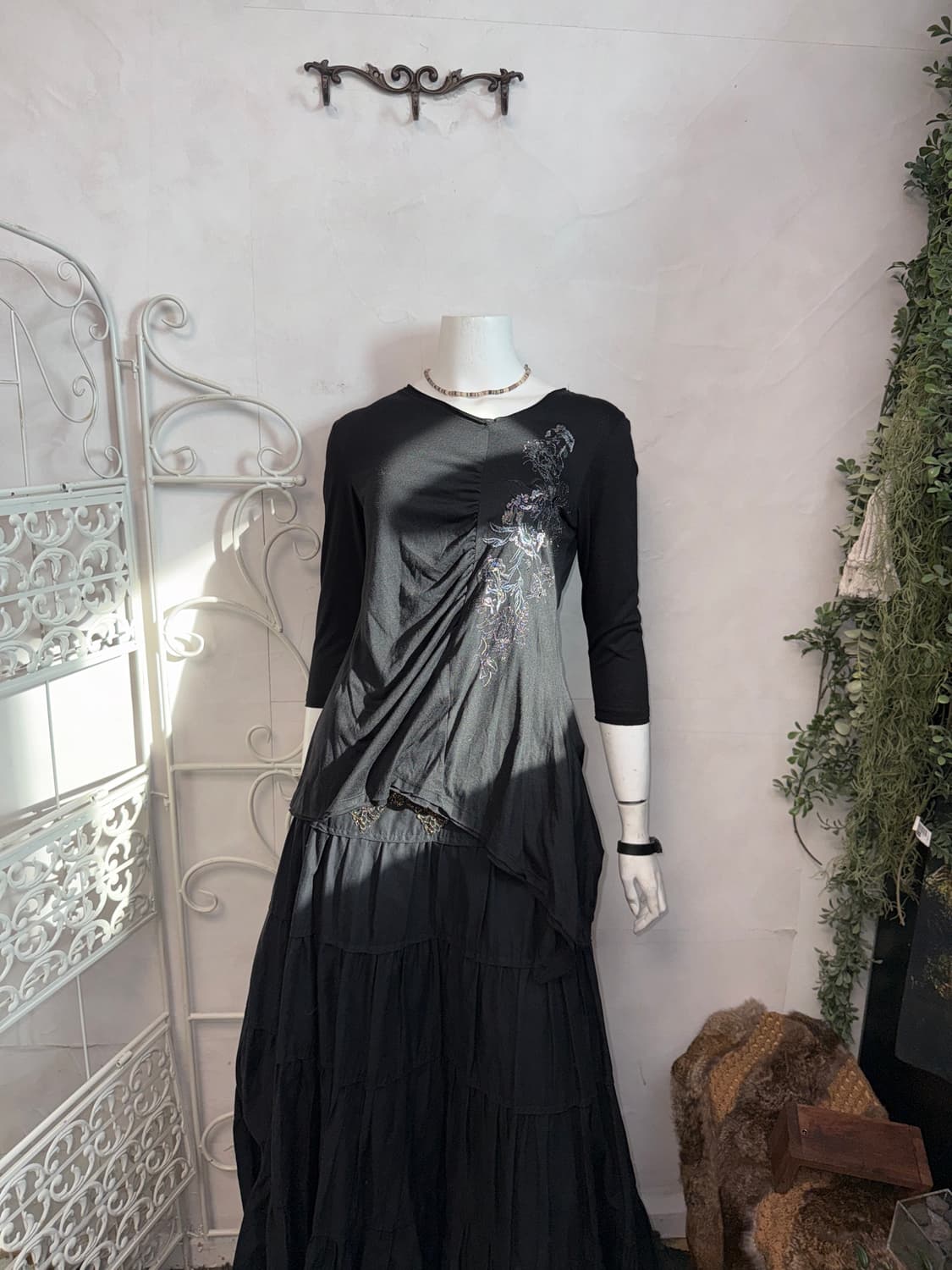 Monte Milano black oriental shirring bl 상품이미지6