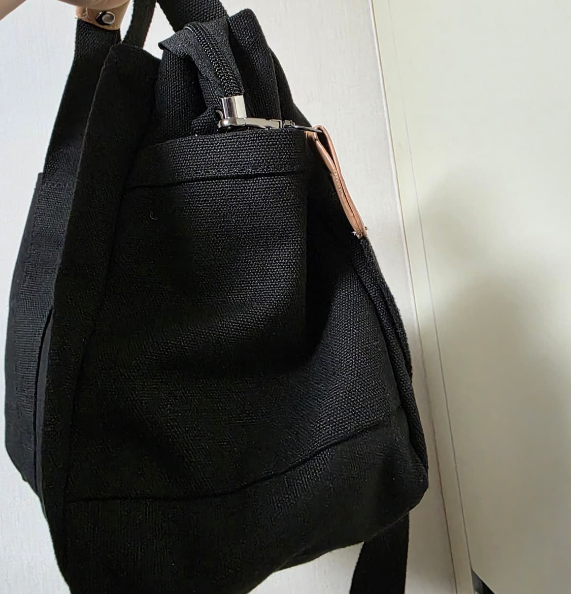 새상품) 블랙 캔버스 크로스백 숄더백 상품이미지6