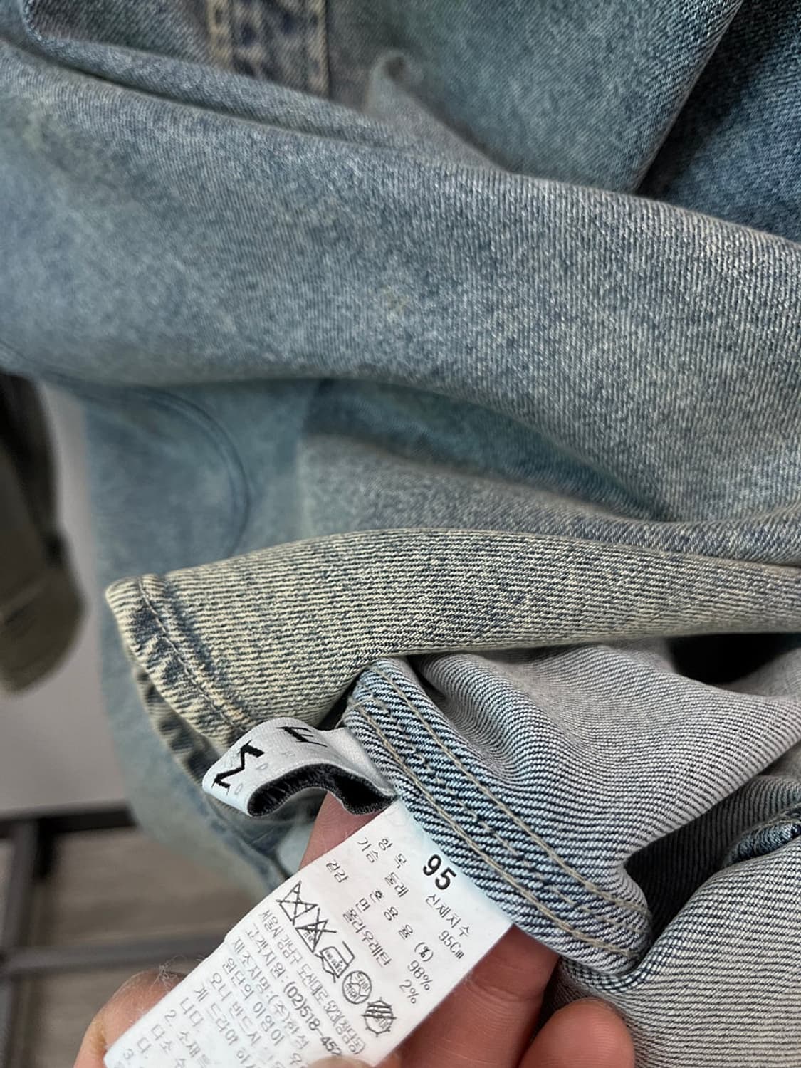 95-100) 타임 워시드 데님셔켓  상품이미지6