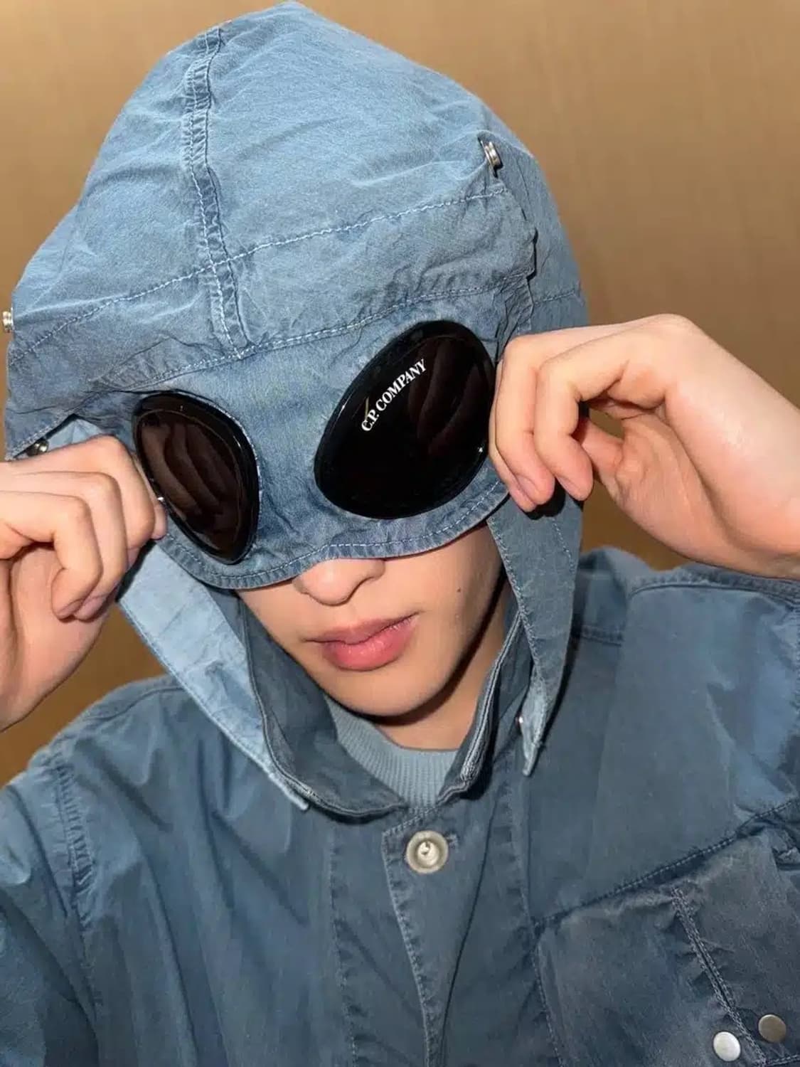 18ss 올드 CP 컴퍼니 고글캡 패치 블랙 볼캡 L (58) 상품이미지9