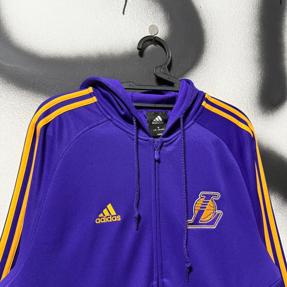 아디다스 x NBA LA 레이커스 올드스쿨 후드 집업 져지 자켓 상품이미지3