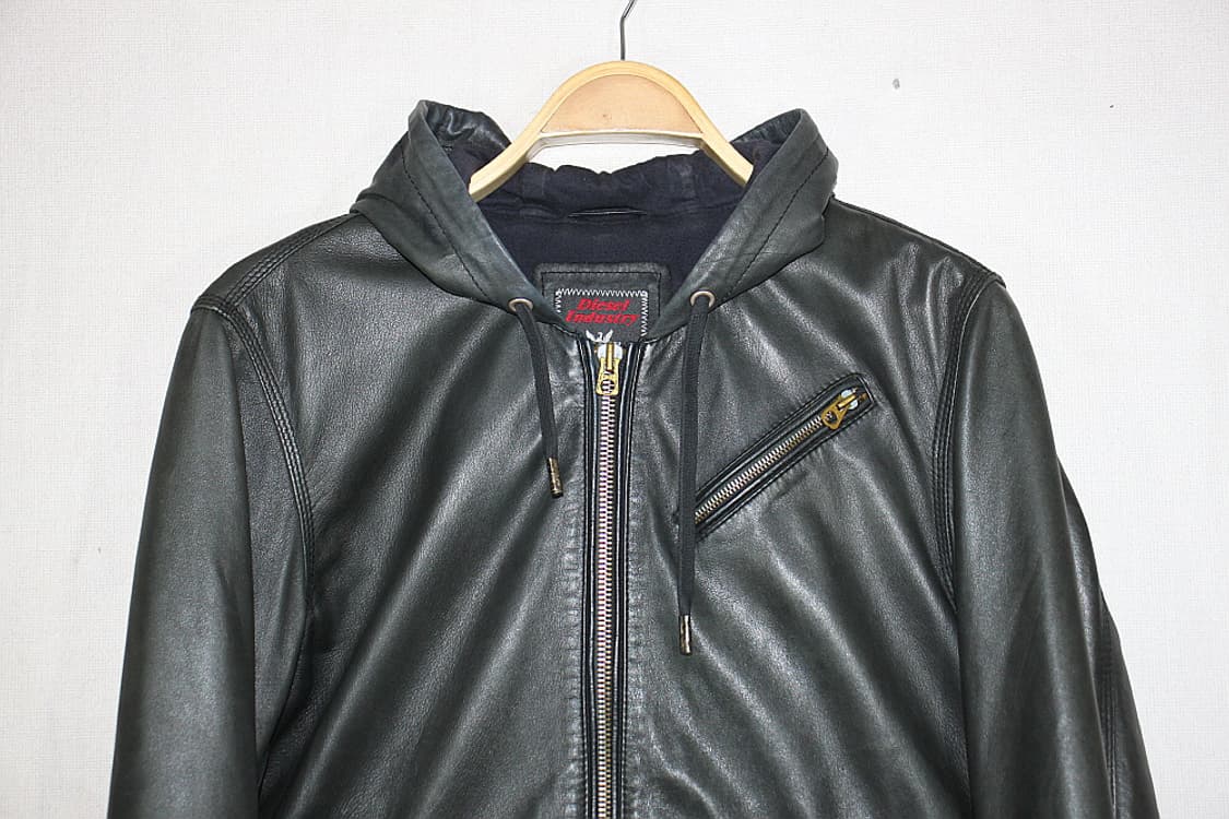 DIESEL 디젤가죽후드자켓 (M) 상품이미지3