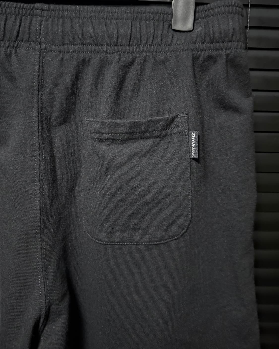 디키즈 블랙 검정 스웻 면 코튼 워크 밴딩 반바지 쇼츠 M 95 로고 상품이미지5