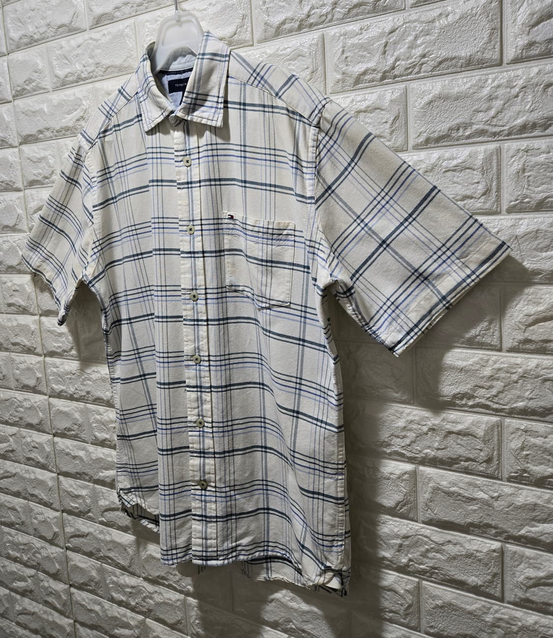 타미힐피거 반팔 체크셔츠 체크남방 95~100 상품이미지4