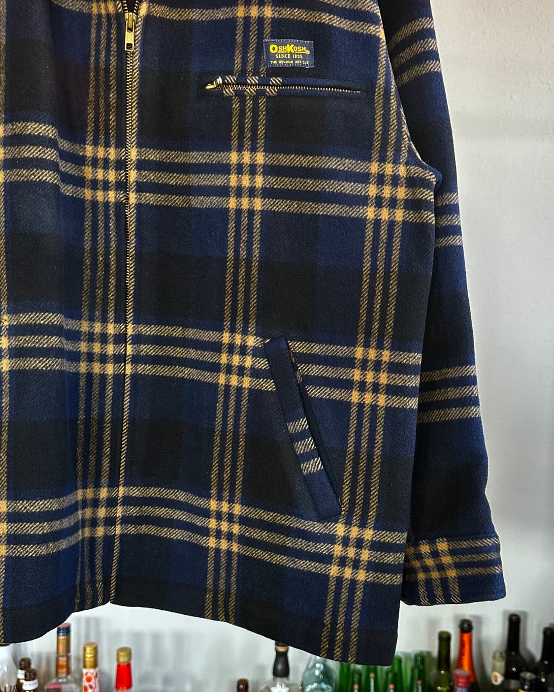 [M-L]오시코시 OSHKOSH 플레이드 울 모직 워크 자켓 상품이미지5