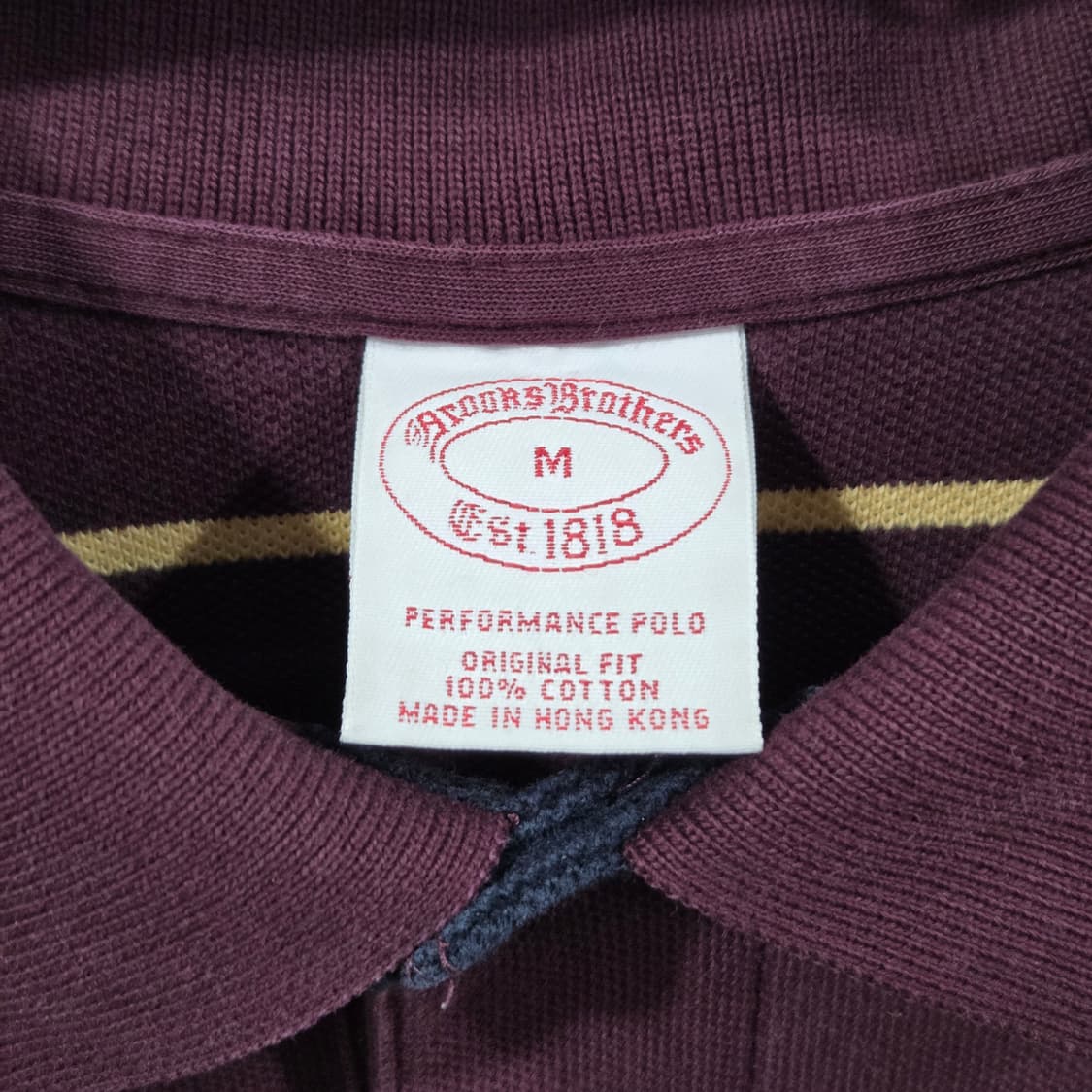 브룩스브라더스 피케 카라 스트라이프 롱슬리브 M 상품이미지3