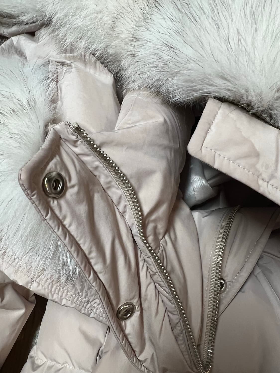 폭스퍼 구스다운 고급 롱패딩 여성패딩 상품이미지7