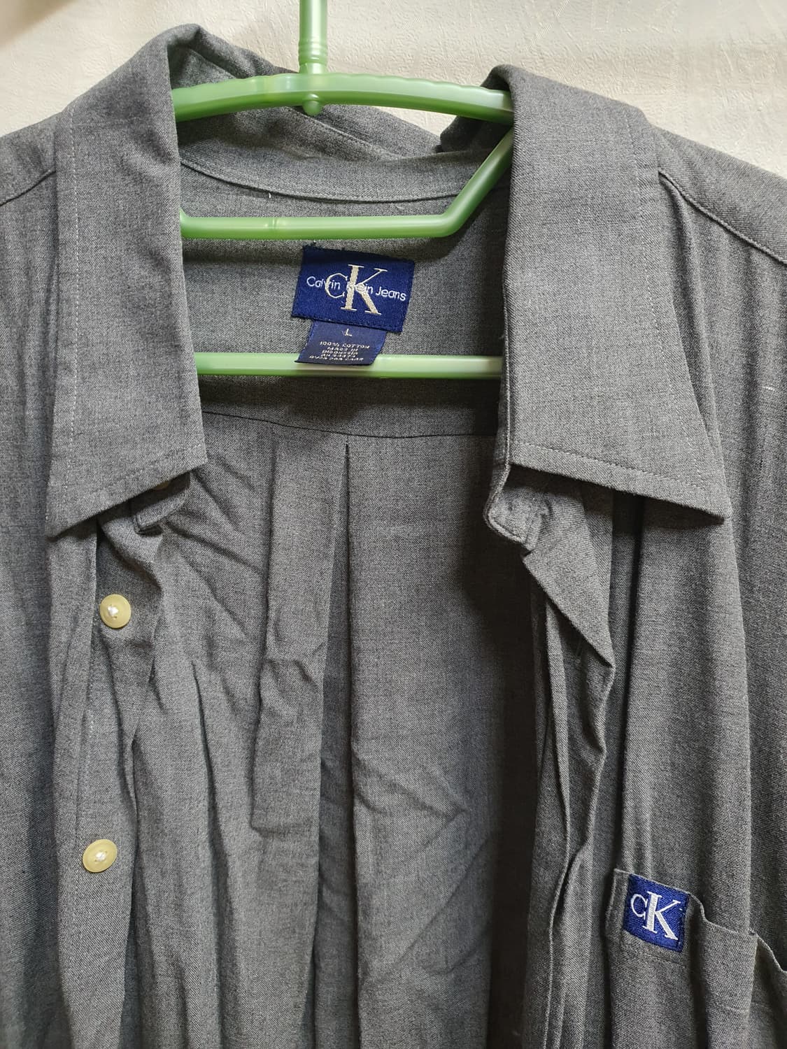 CK 켈빈 클레인 플리츠 셔츠 2종일괄 급쳐합니다  상품이미지2