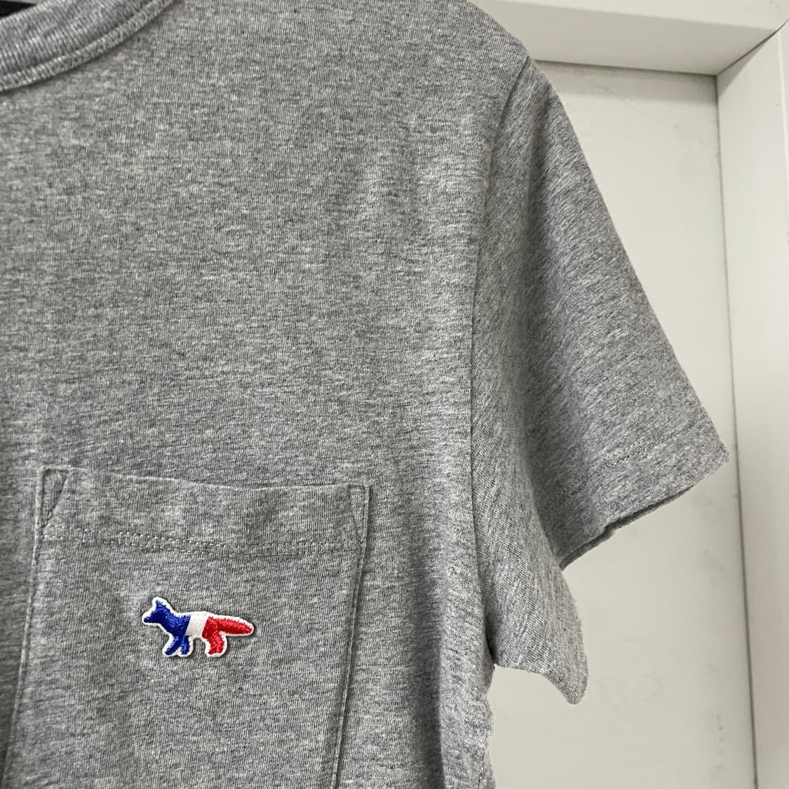 메종키츠네 반팔 티셔츠 그레이 M(W) 상품이미지4