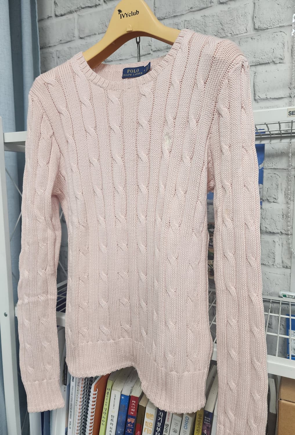 폴로랄프로렌 여성니트 M 피마코튼 꽈베기 케이블니트  WM12 상품이미지2