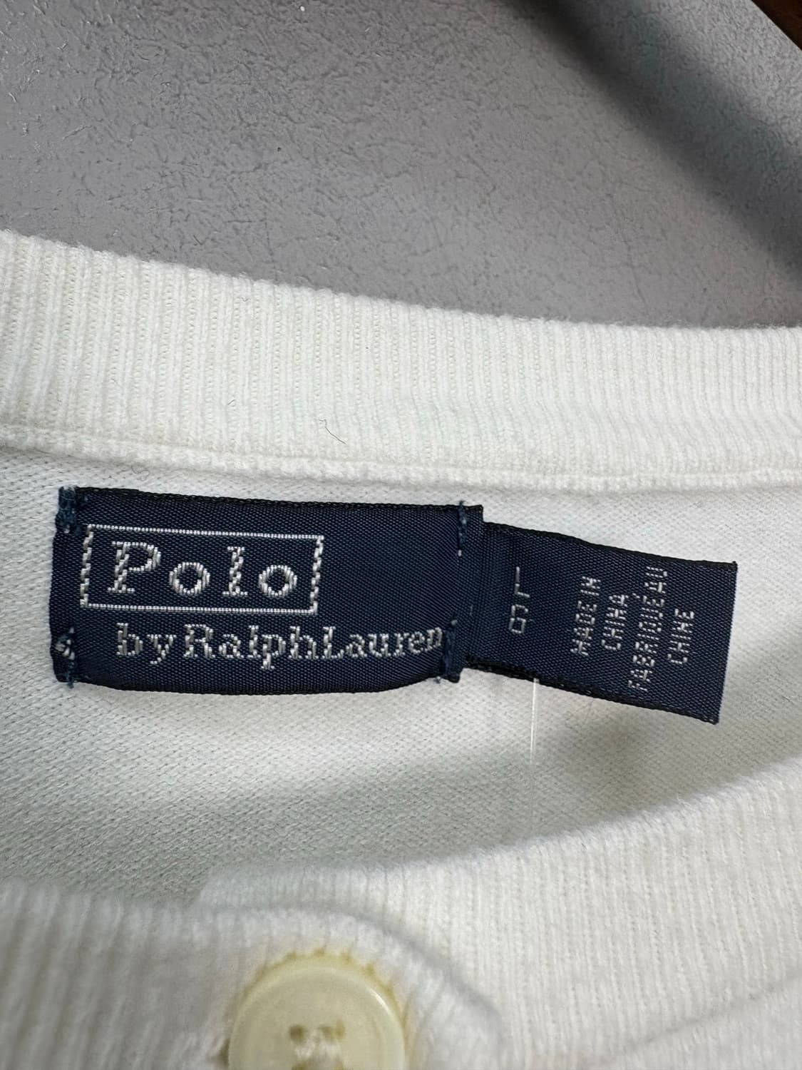 폴로랄프로렌 워셔블 피마코튼 화이트 가디건 A3290 상품이미지5