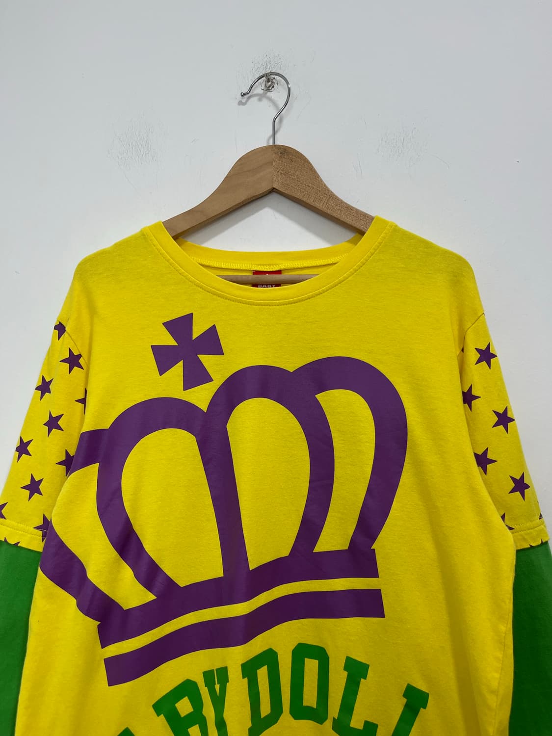 y2k baby doll 왕관 별 레이어드 롱슬리브 티셔츠  상품이미지3