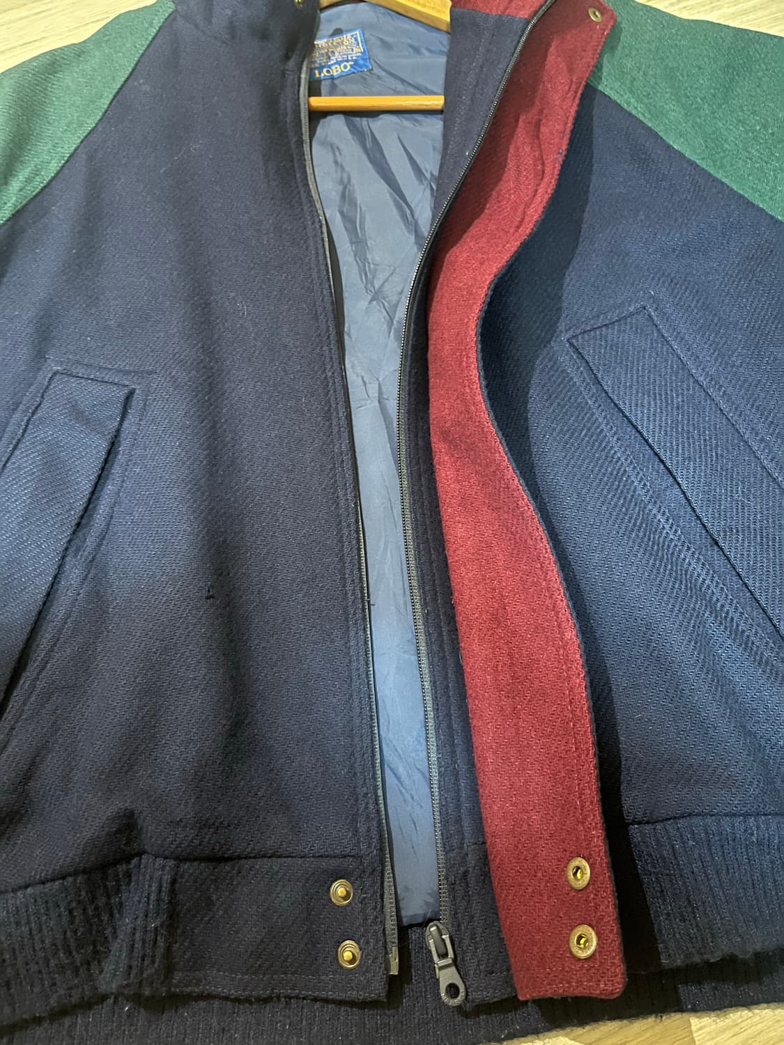 70-80년대 펜들턴 배색 울자켓(made in USA) 상품이미지5