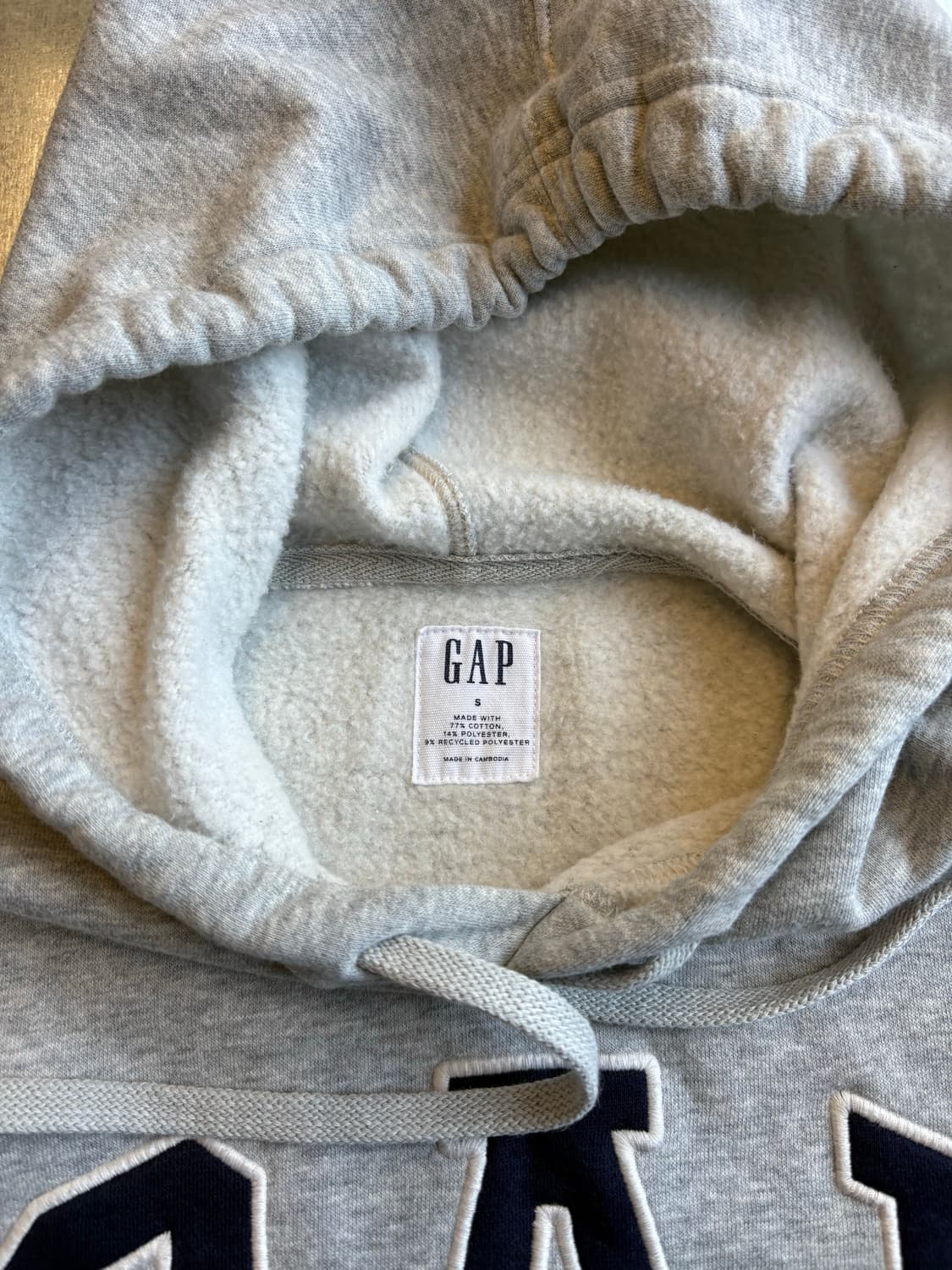 갭 GAP 그레이 자수 후디 상품이미지3