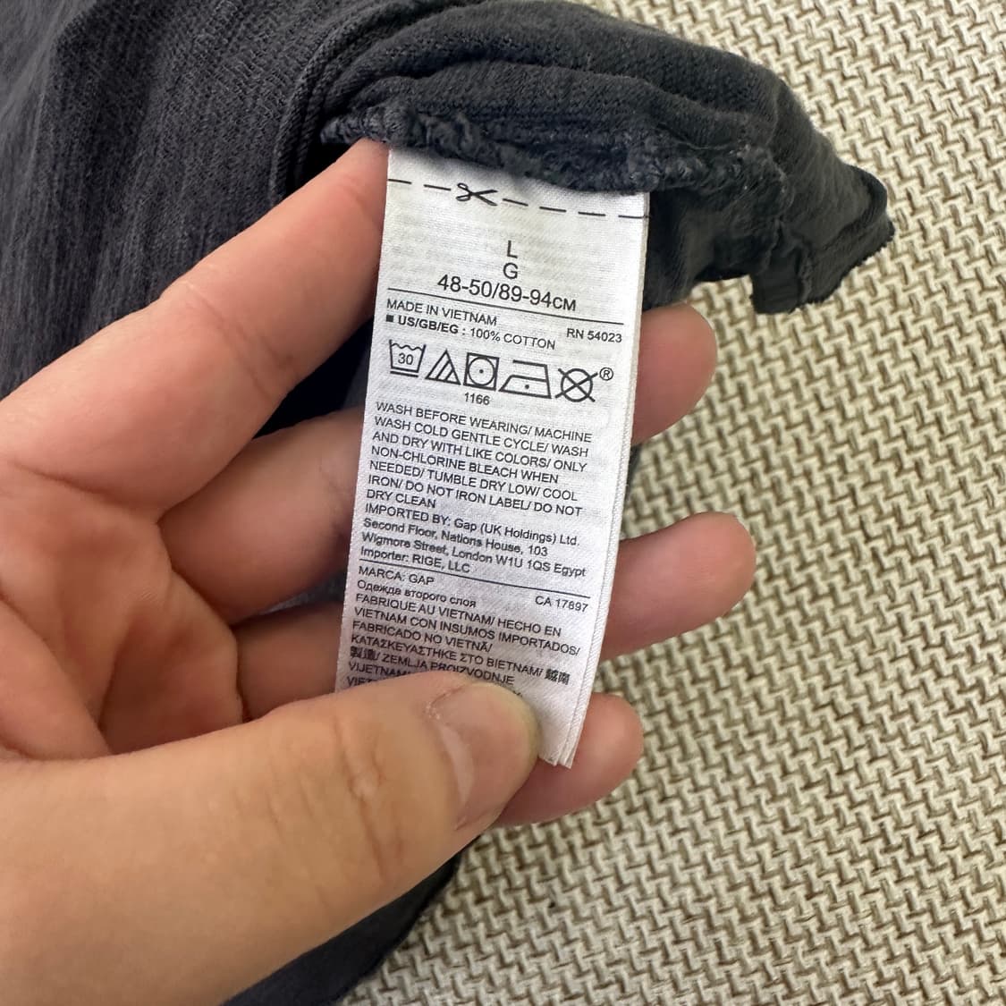 L 갭 워싱 폴로 셔츠 반팔 0416D 상품이미지3