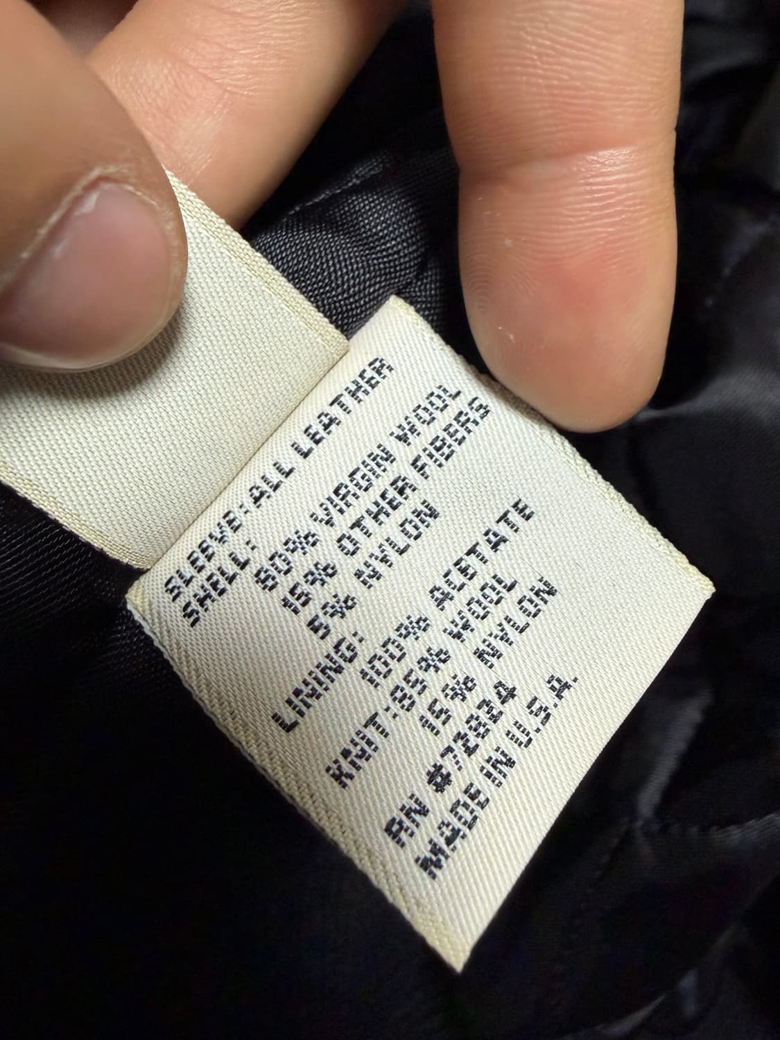 L) 90s 골든베어 x BIKER TRASH 레더쉘 바시티 자켓 상품이미지9