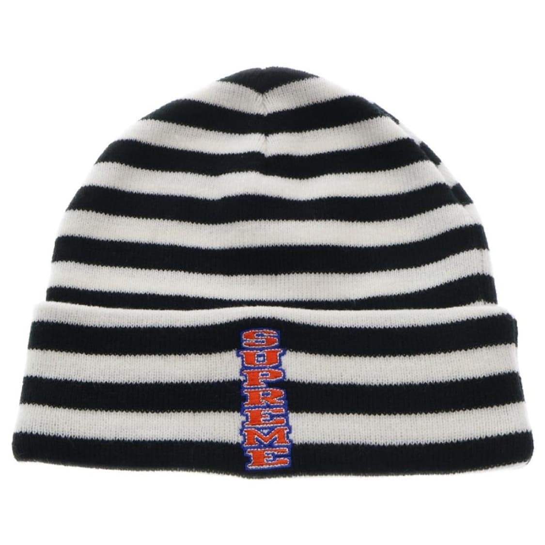 슈프림 16AW Vertical Logo 스트라이프 비니 상품이미지1