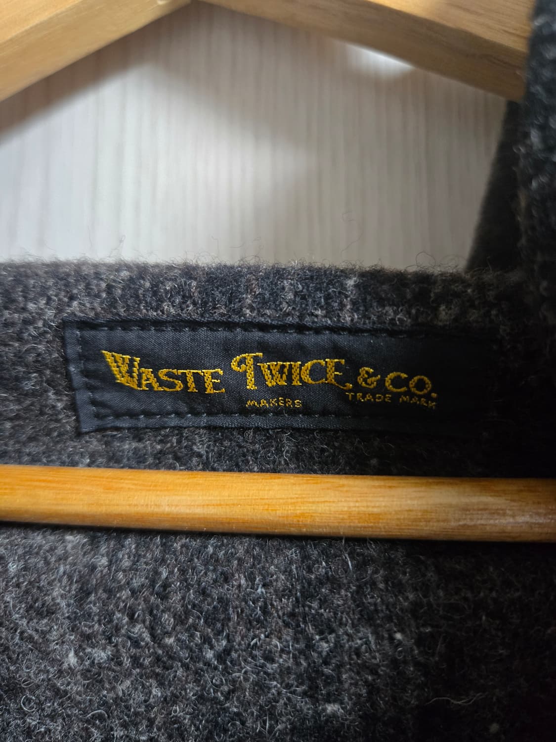 The Waste Twice & Co. 헤비 울 후드 아노락 상품이미지10