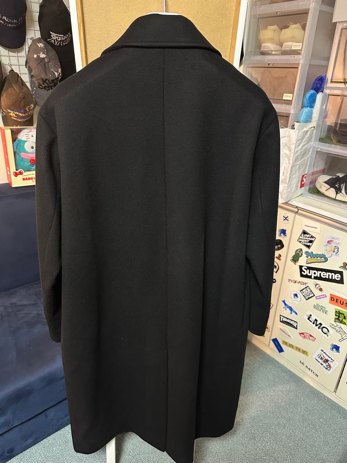 쿠어 MTR 캐시미어 더블코트 블랙 상품이미지2