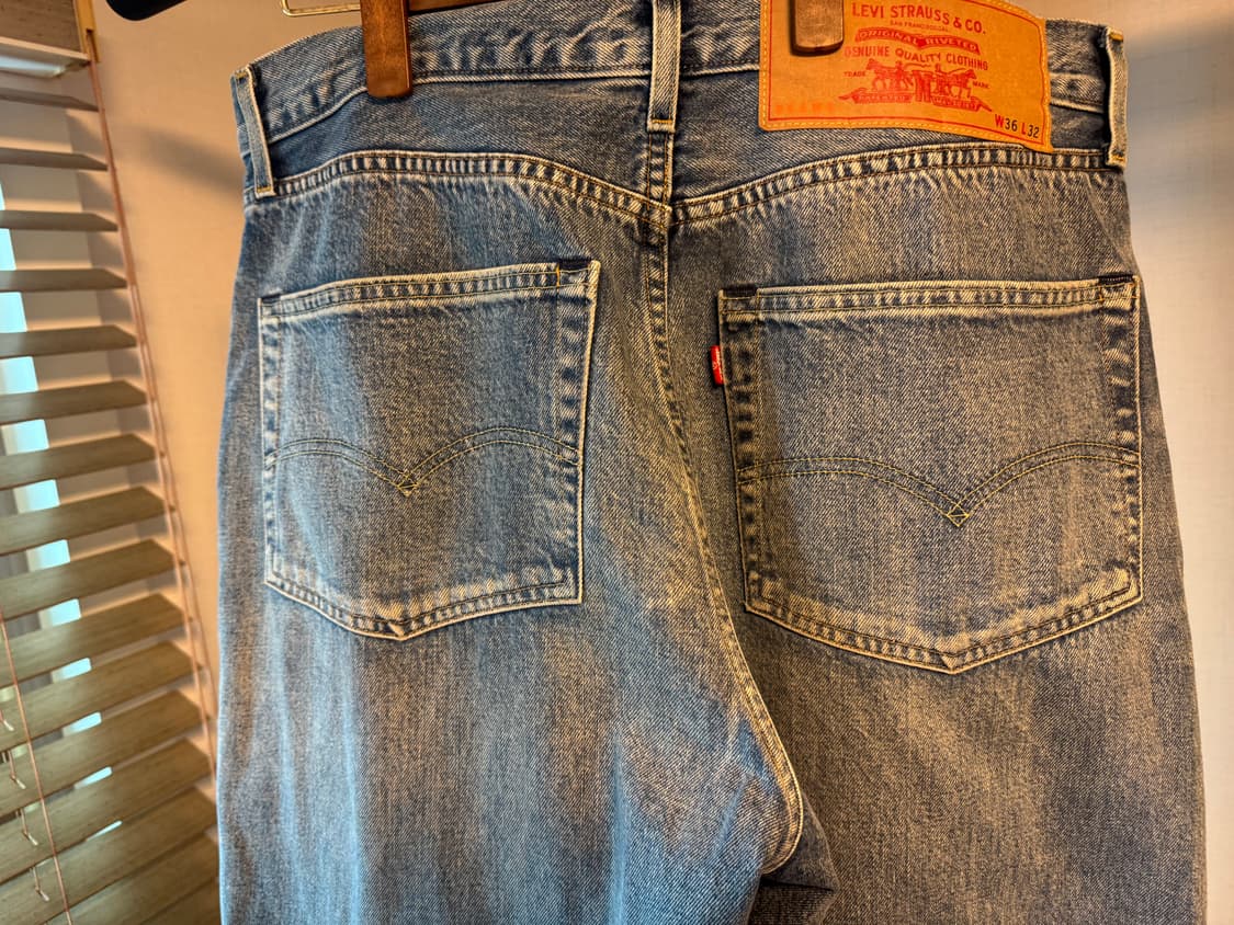 빔즈 x 리바이스 슈퍼 와이드 데님 진스 36사이즈 상품이미지7