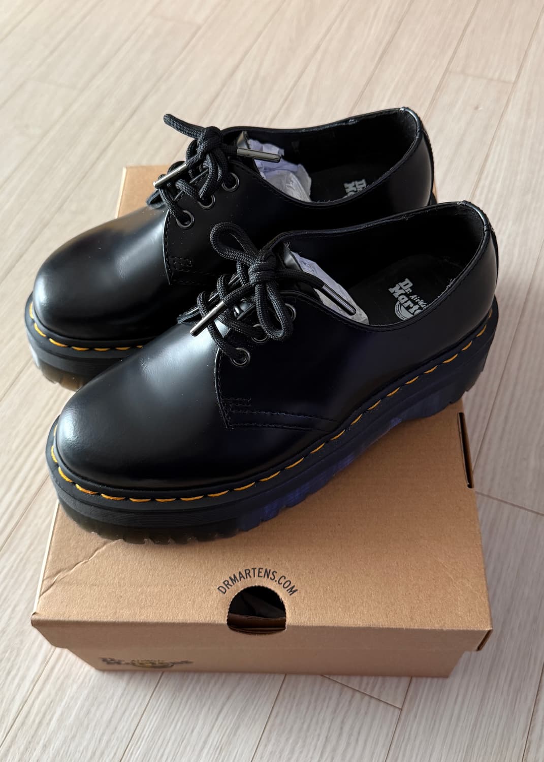 (택포)닥터마틴 1461 쿼드 블랙 230 (uk 4) 상품이미지2