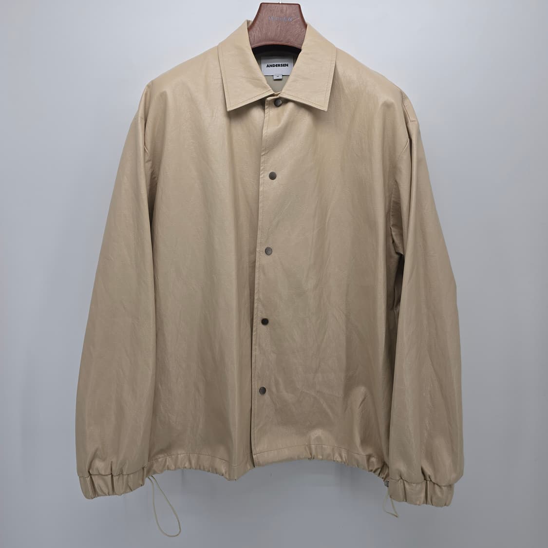 안데르센 에고 레더 자켓 베이지색 상품이미지1