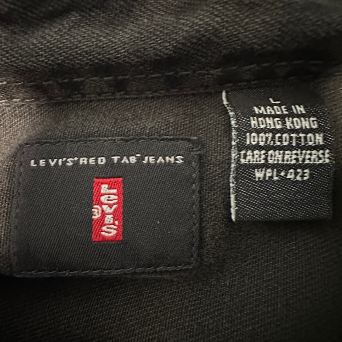 LEVI'S red tab work shirt black denim 상품이미지5