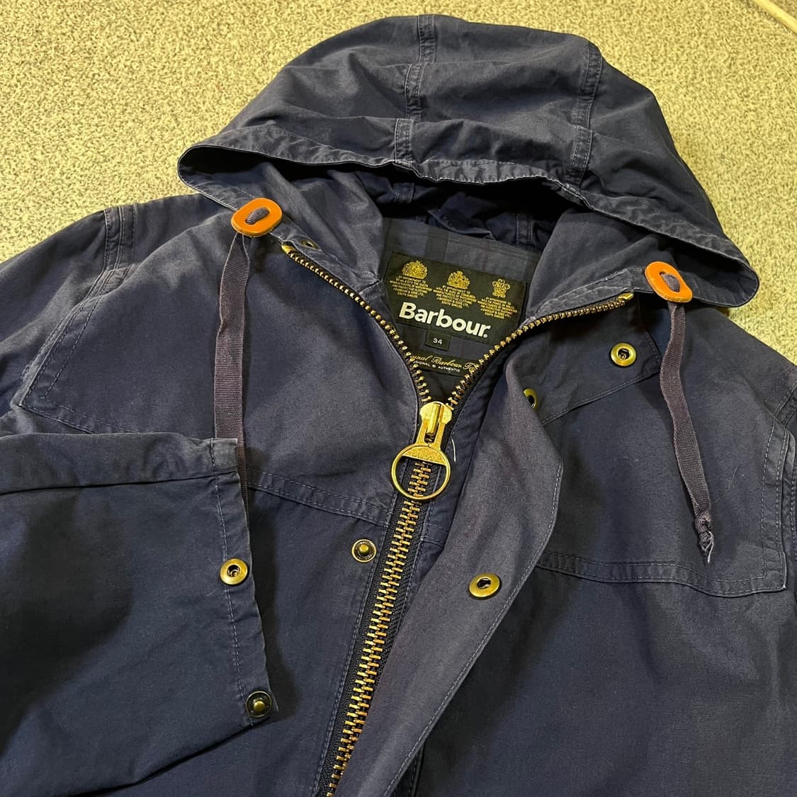 Barbour 바버 코튼 사파리 후드 자켓 상품이미지2