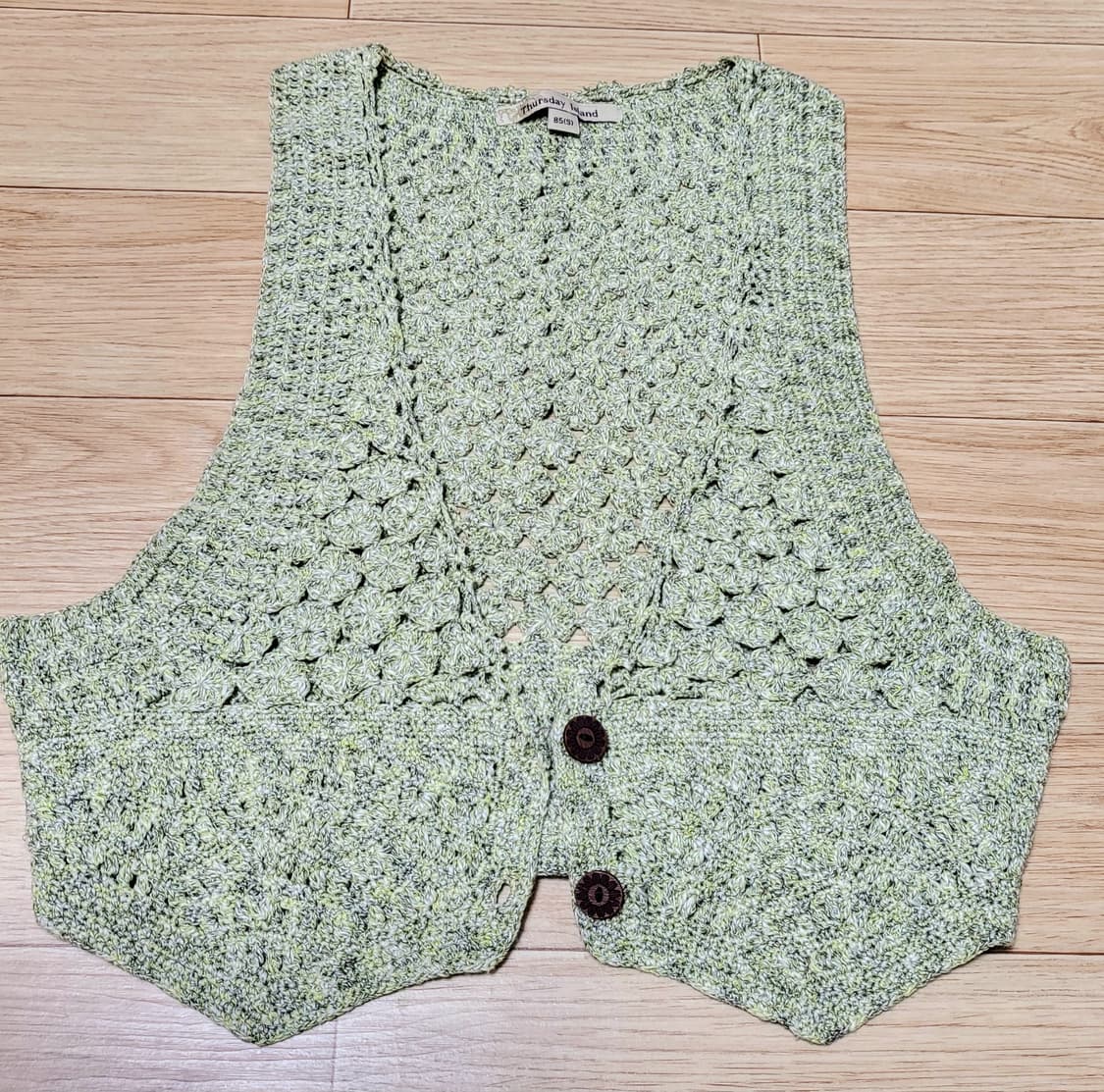 택포)써스데이아일랜드 조끼. 니트 베스트 상품이미지1