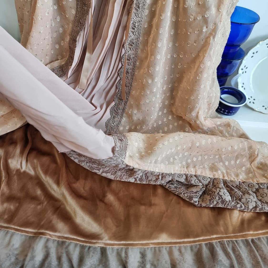 엑시즈팜(axes femme) 레이스 쉬폰 원피스 상품이미지7