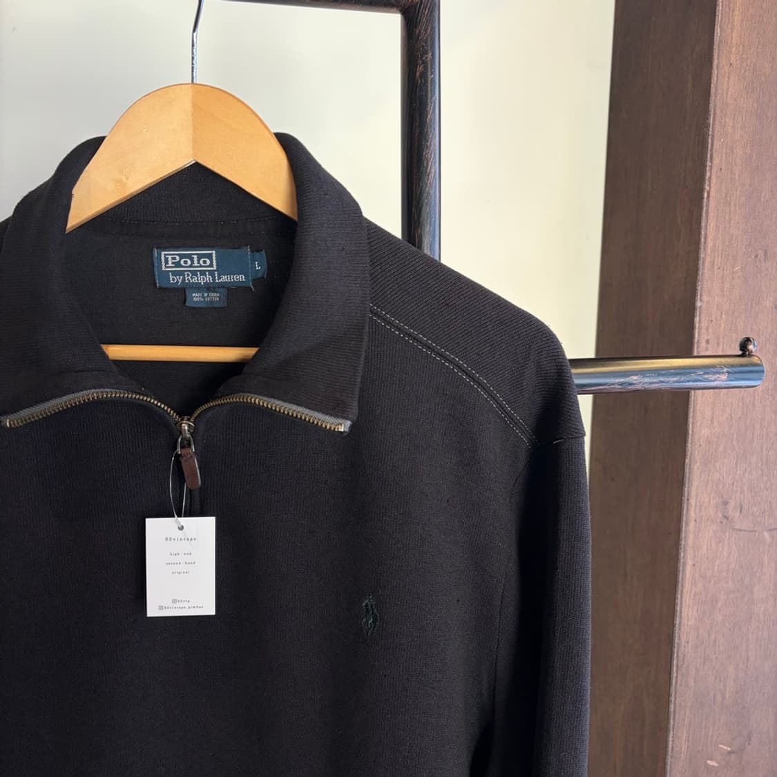 15292 - 폴로 랄프로렌 블랙 반집업 니트 상품이미지3