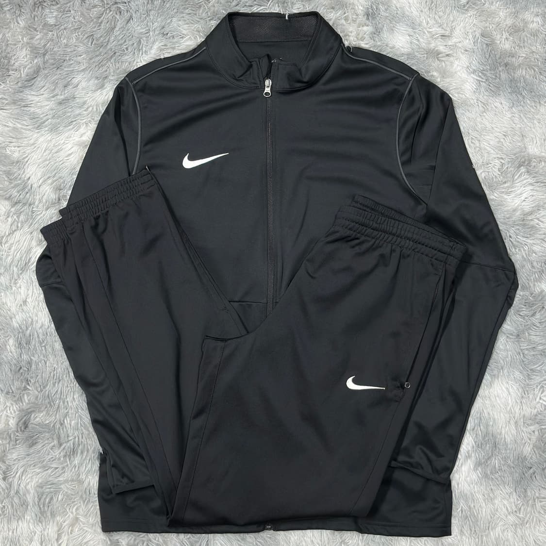 나이키 스우시 블랙 트랙세트 XL 상품이미지1