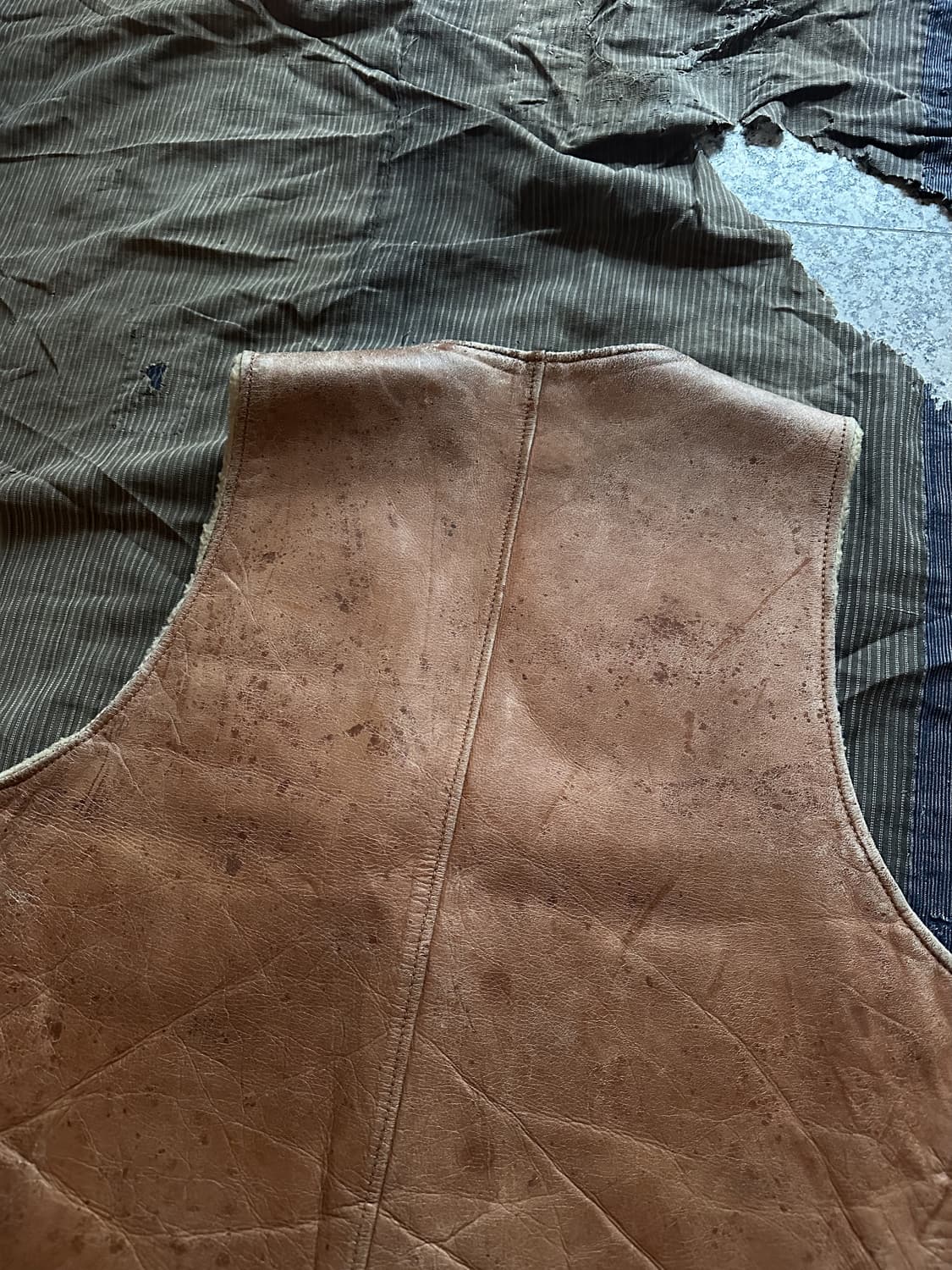 60s LL Bean Leather Vest 상품이미지6