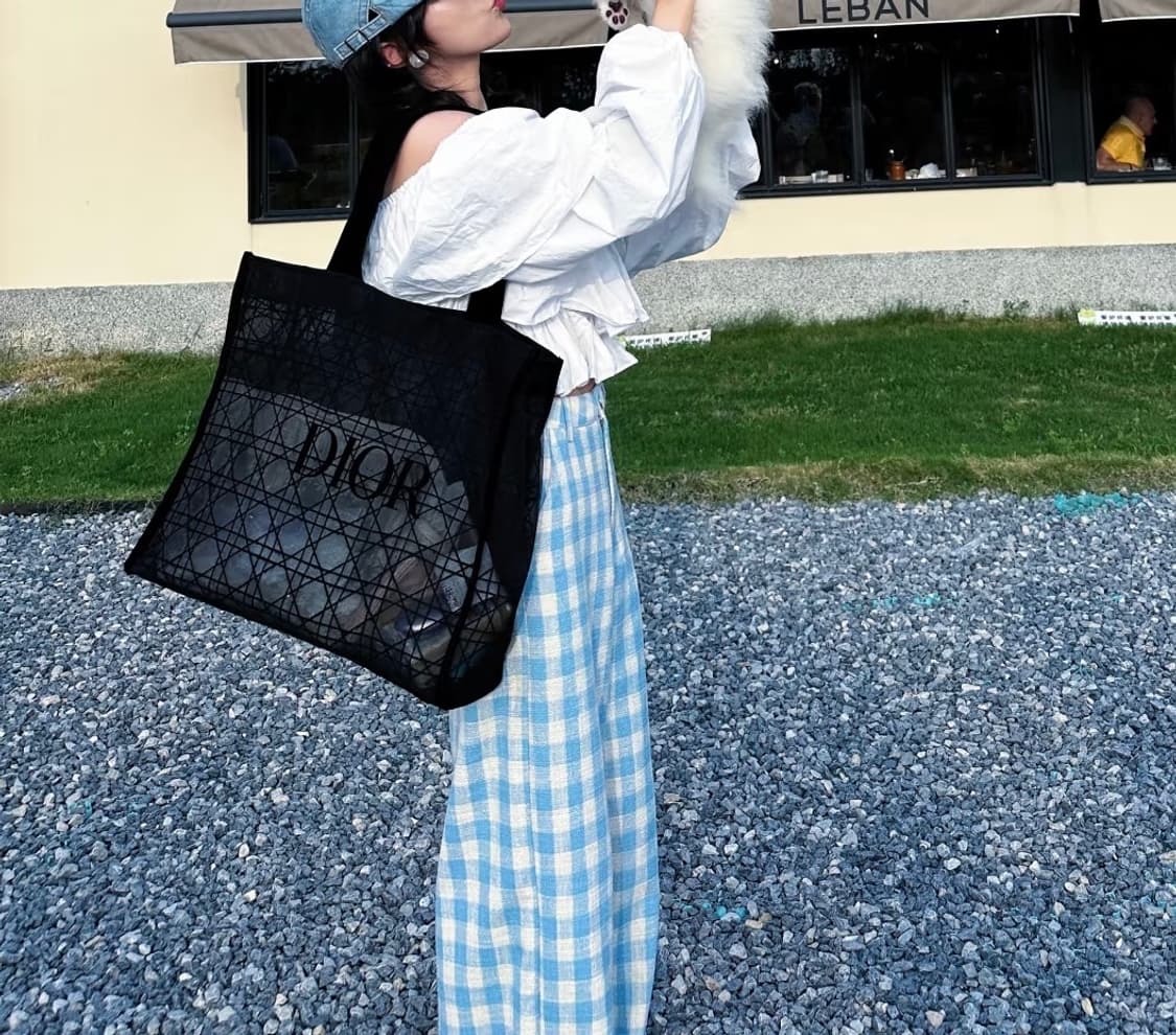 디올 뷰티 까나쥬 메쉬 에코백  상품이미지1