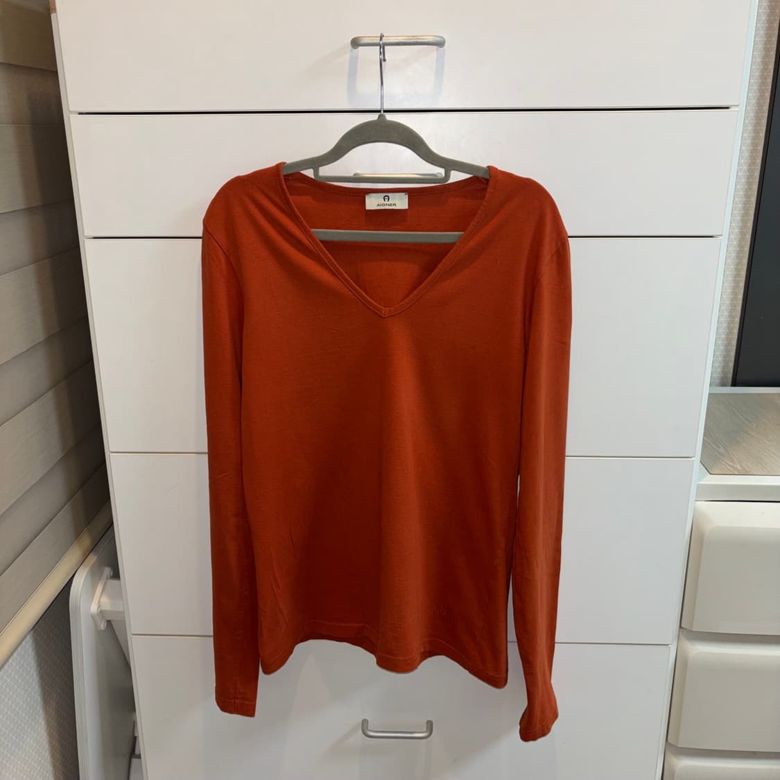 AIGNER 아이그너 엘라스틴 V넥 티셔츠 상품이미지2