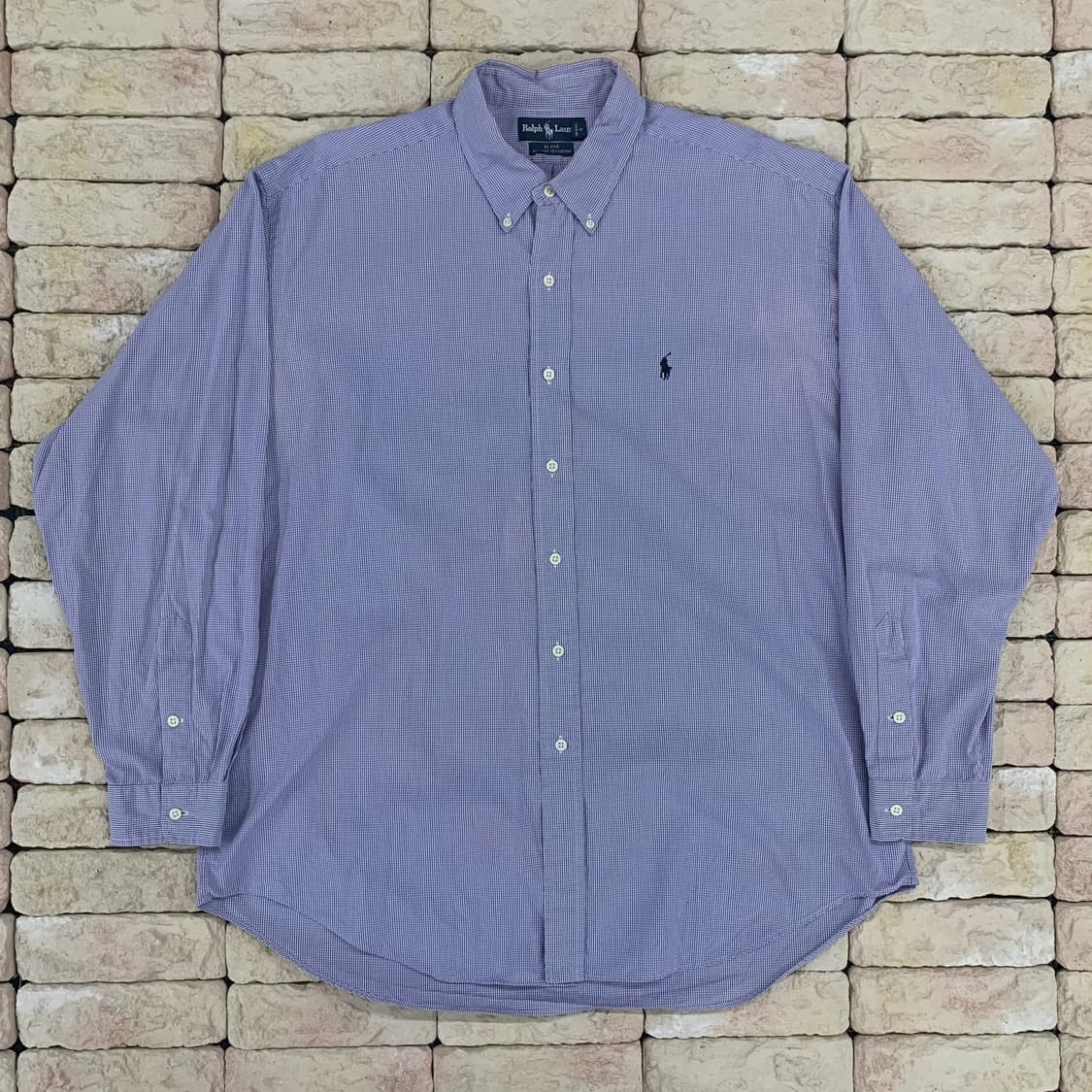 [XL] 랄프로렌 폴로 핀체크 투플라이 코튼셔츠 블레이 상품이미지2