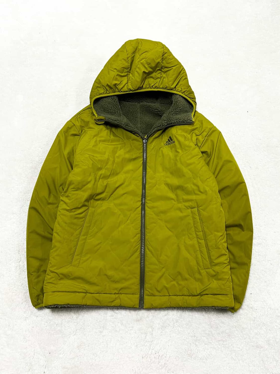 아디다스 카키 뽀글이 리버시블 점퍼 상품이미지7