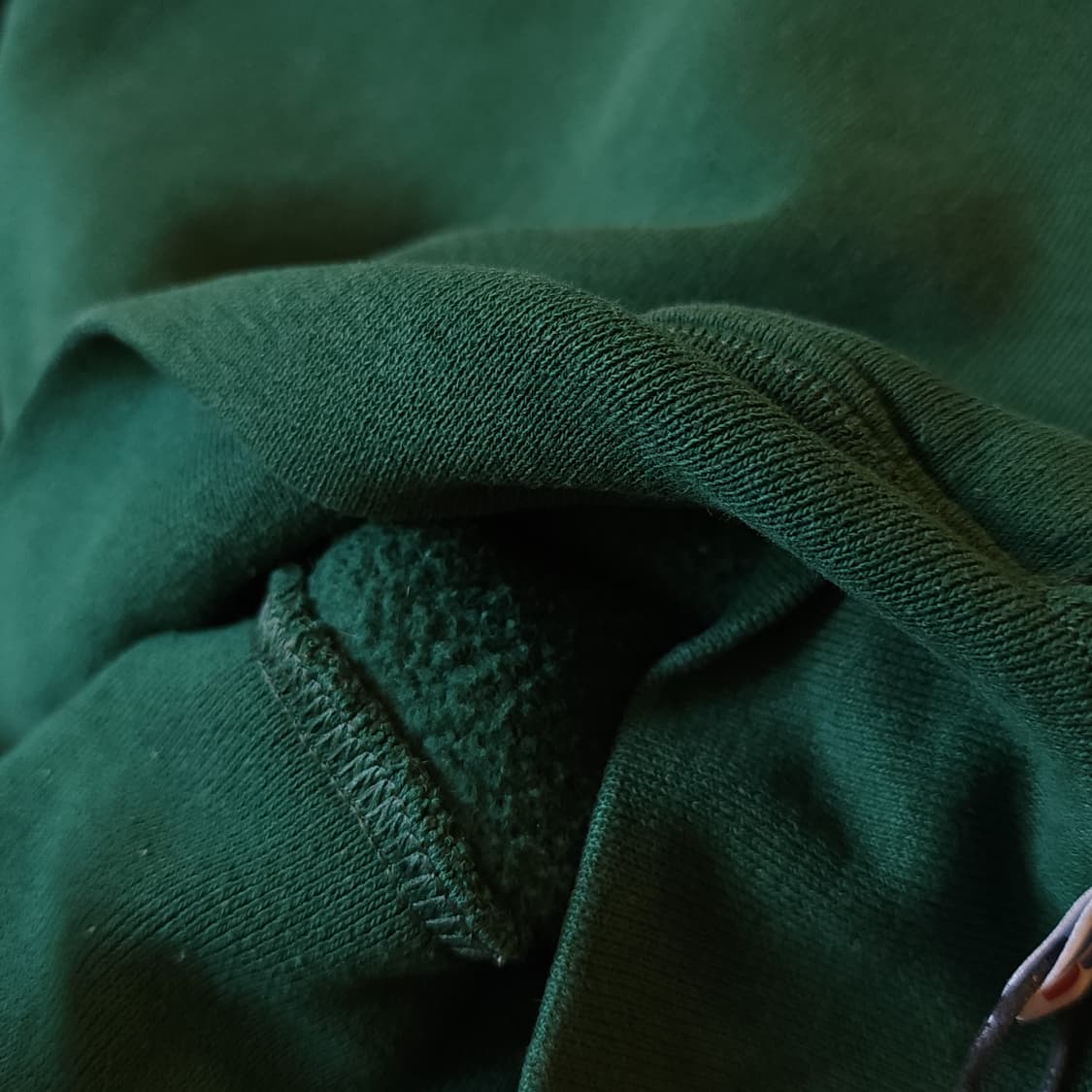 90s 러셀 후드 스웻셔츠 블랭크 오리지널 빈티지 후드 그린 S 상품이미지7