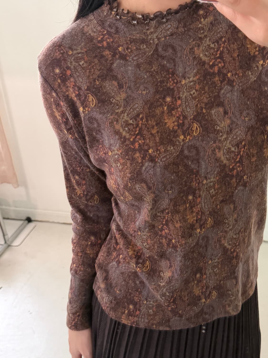 일본빈티지 페이즐리 롱슬리브  상품이미지4