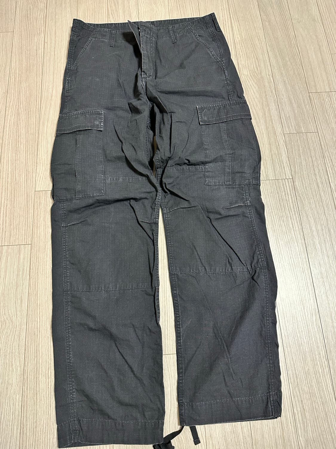 (34) 칼하트WIP 레귤러 카고팬츠 콜롬비아 블랙 상품이미지3