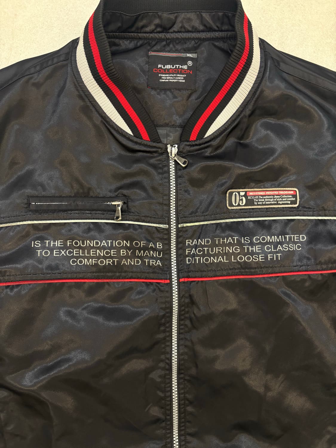 푸부 레이싱 봄버 바시티 자켓 상품이미지3