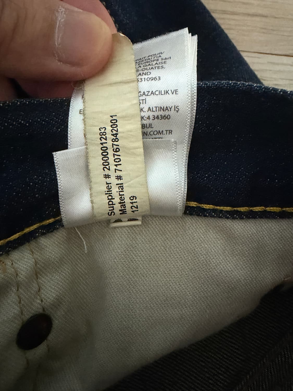 폴로 랄프로렌 클래식 핏 청바지(미착용, 33/30) 상품이미지5