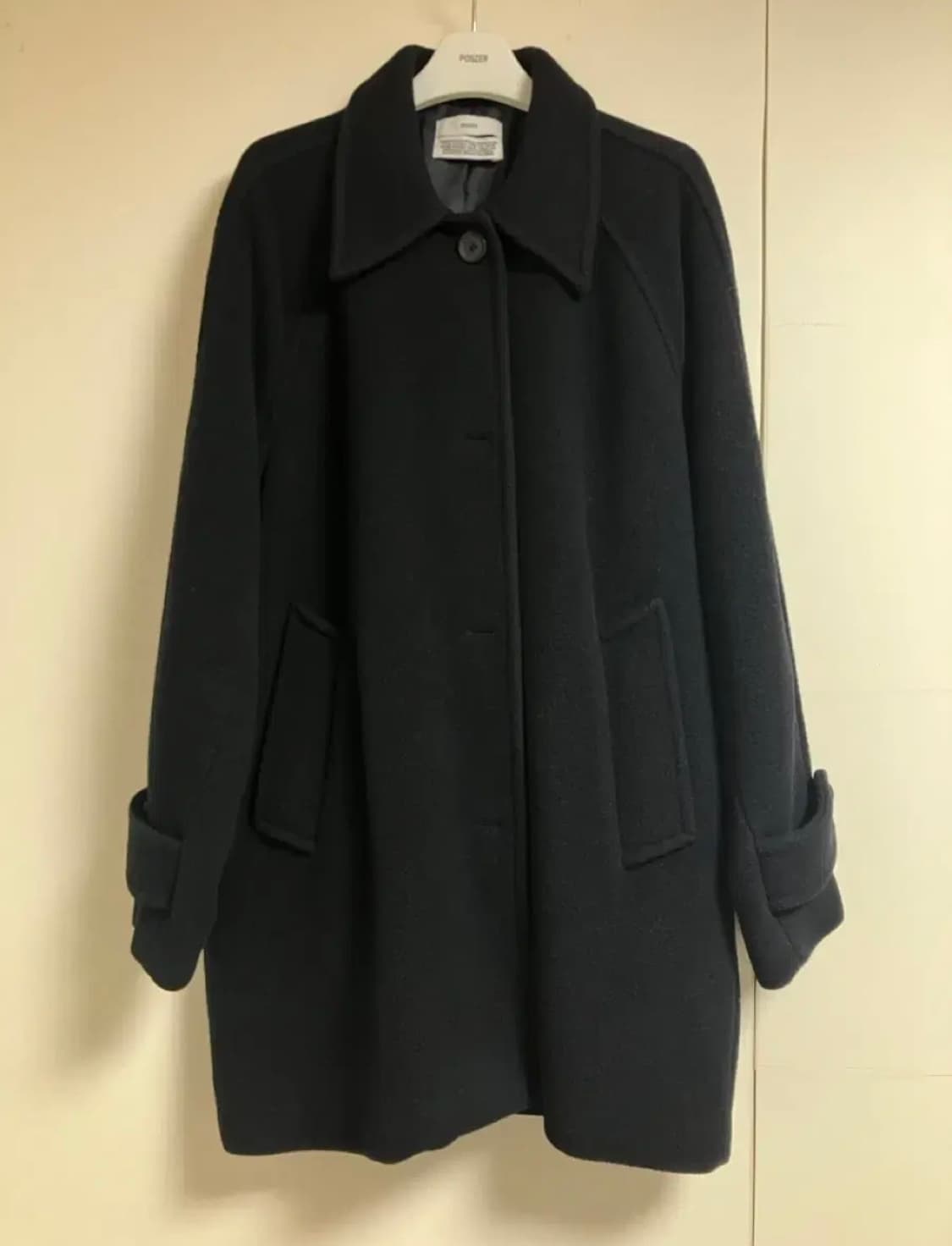 포저 Poszer 울 하프 코트 네이비 상품이미지2