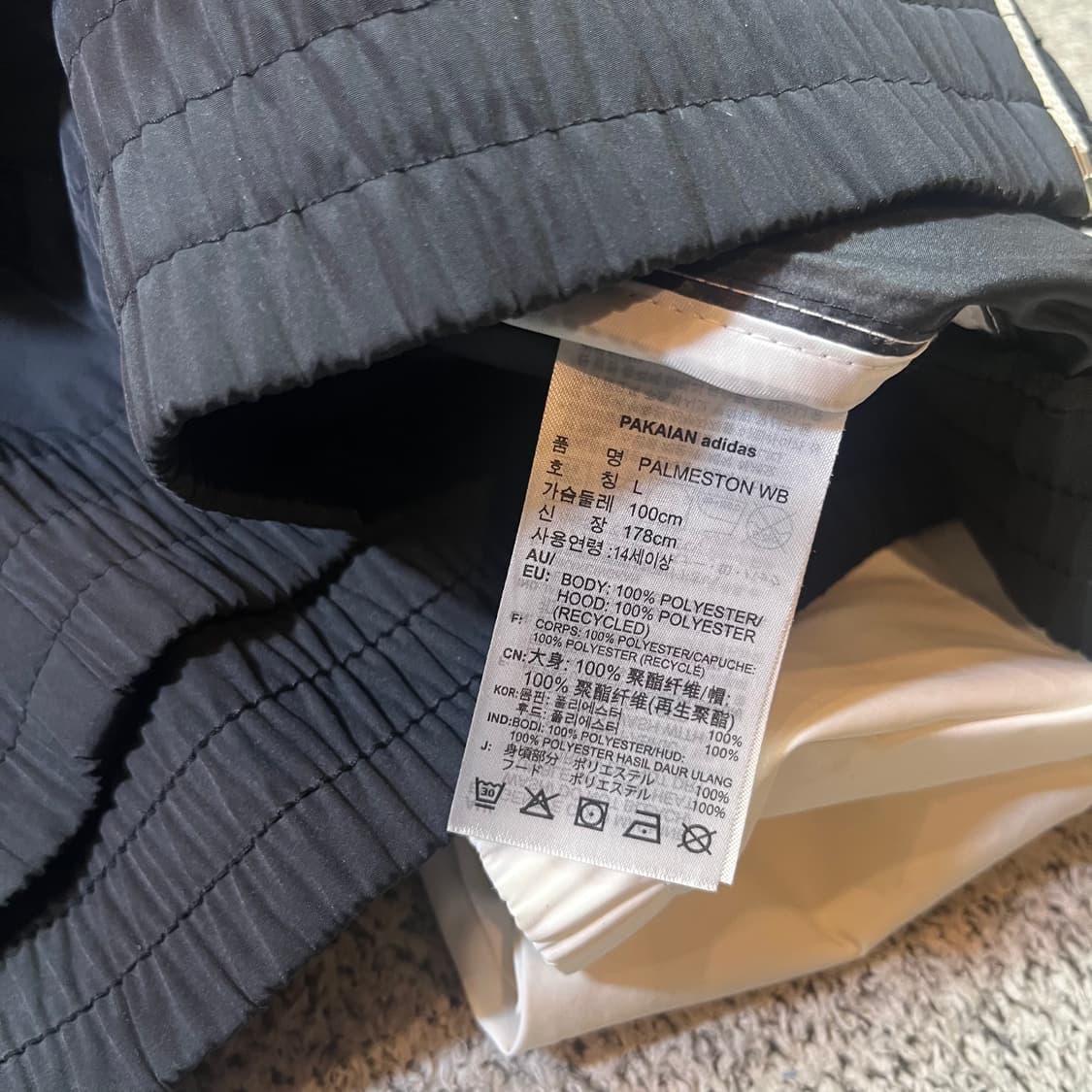 아디다스 스펠로고 트랙 바람막이 자켓 상품이미지4