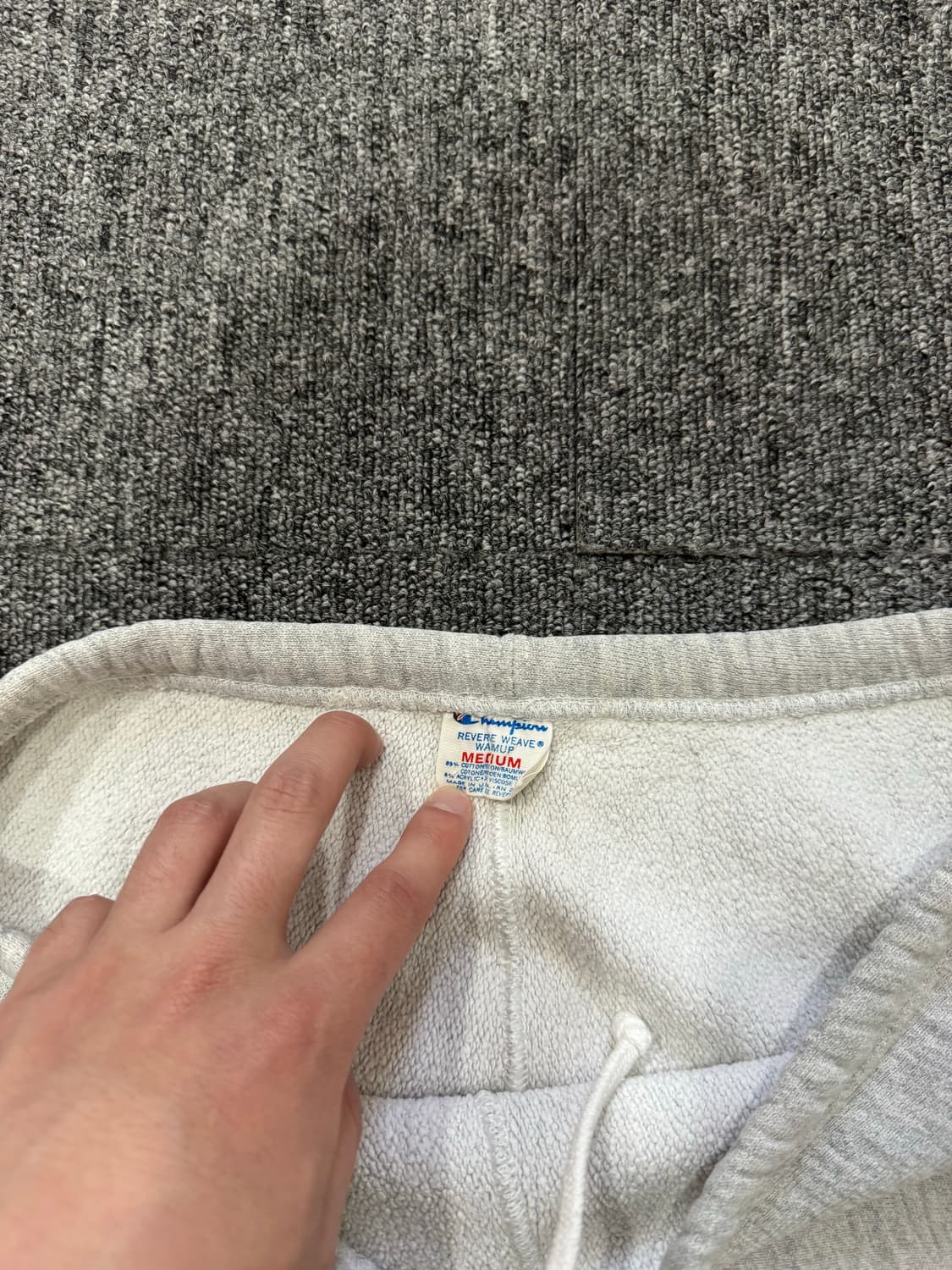 90s USA 챔피온 멜란지 그레이 스웻 팬츠 M 상품이미지6