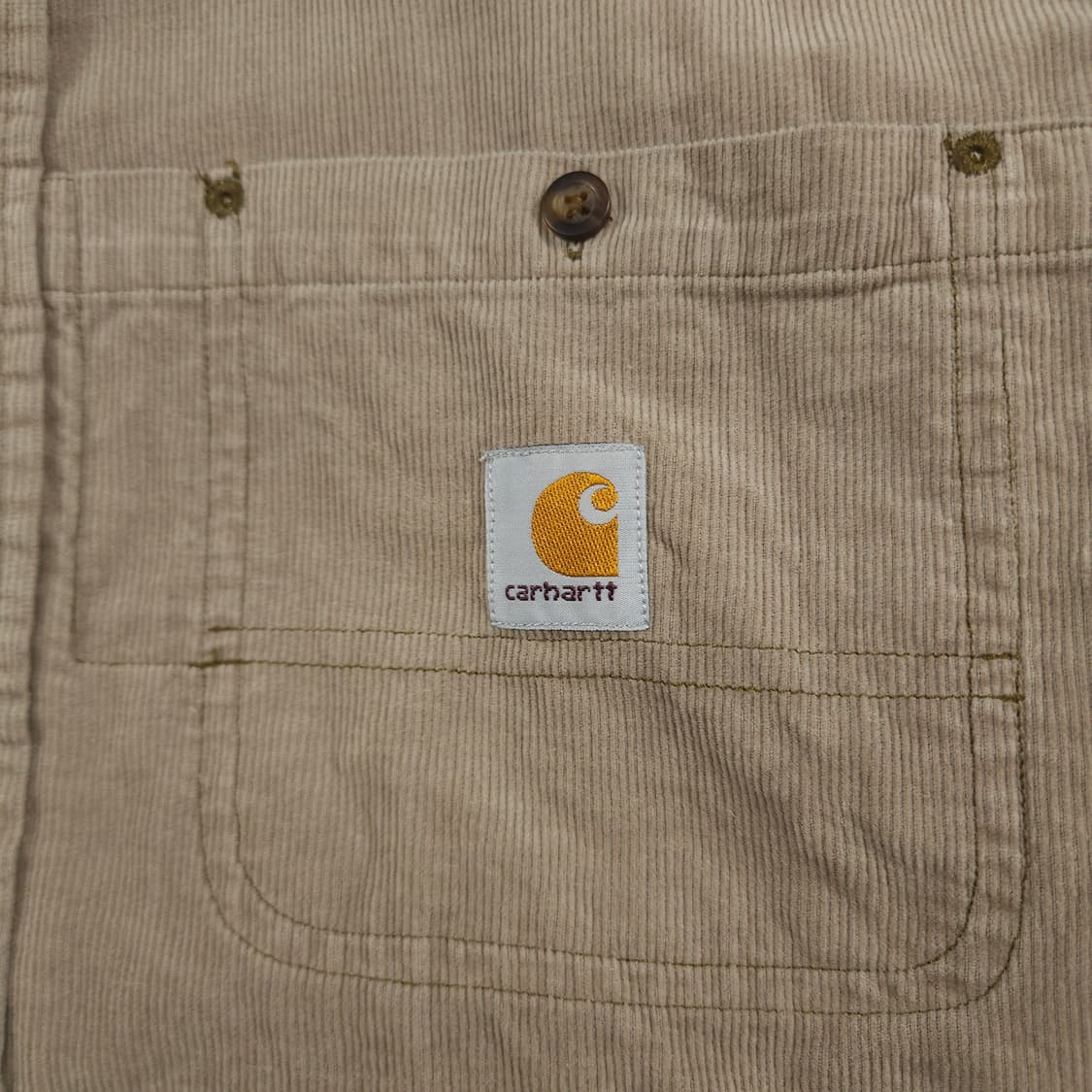 XL(105) 칼하트 리워크 코듀로이셔츠 다크베이지 상품이미지3