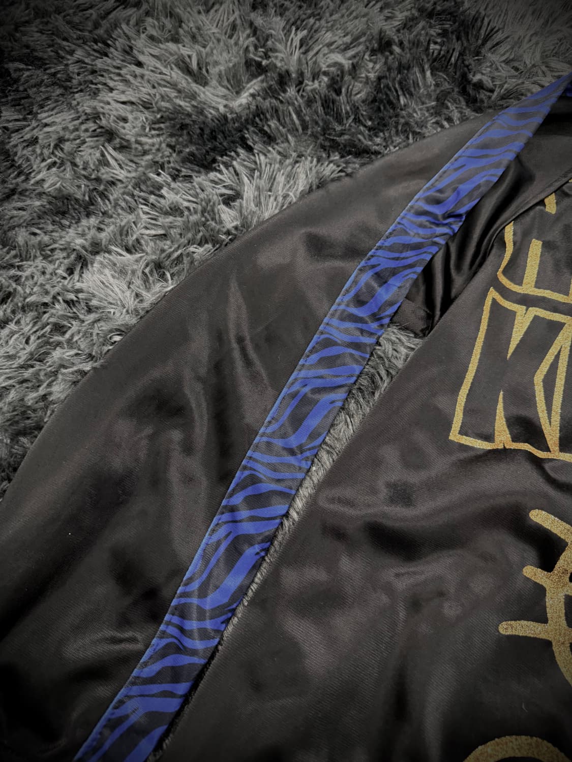 Hello Kitty 골드 글리터 헬로키티 프린팅 블루호피 후드져지 상품이미지7