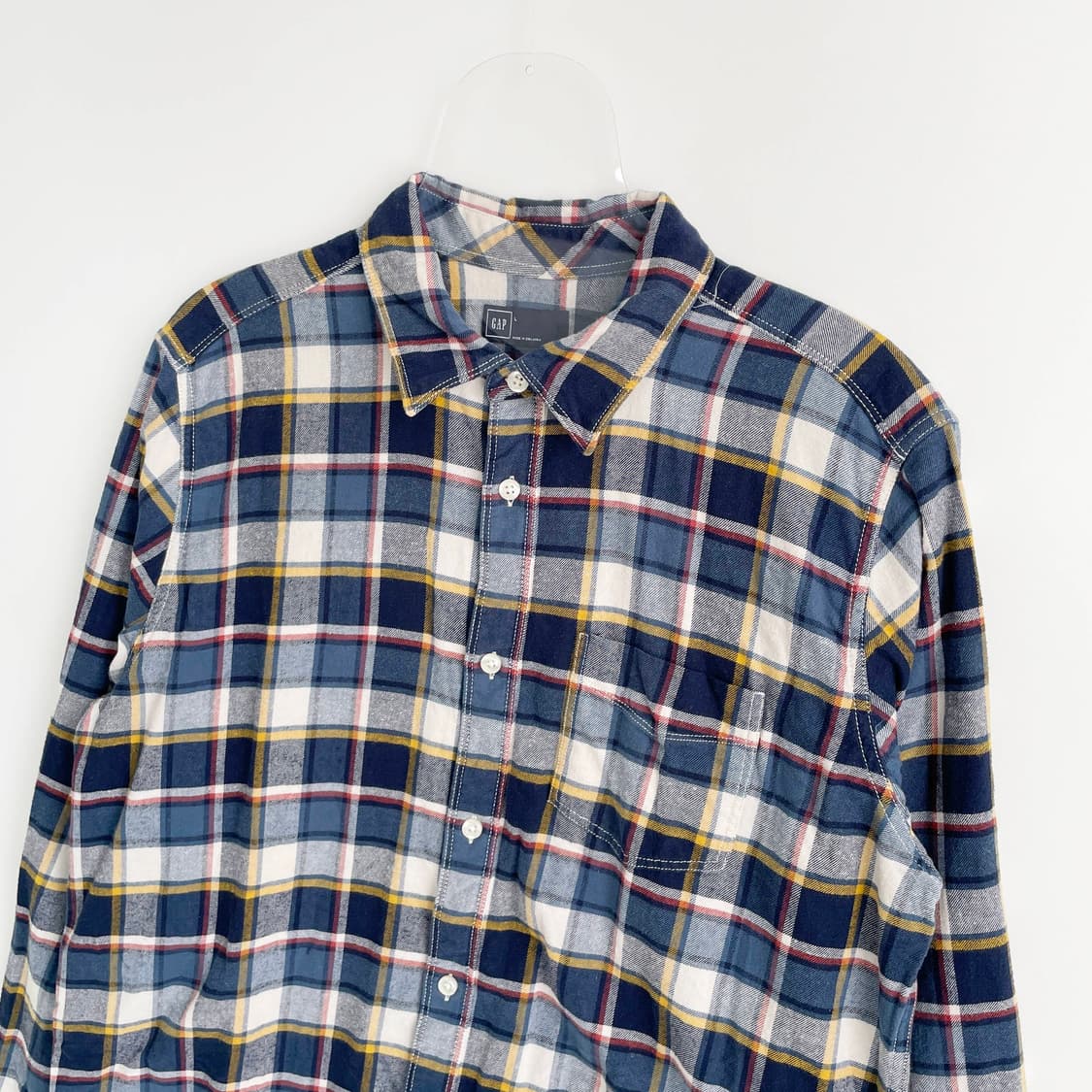 A2 갭 GAP 멀티컬러 체크 버튼업 셔츠 L사이즈 상품이미지2