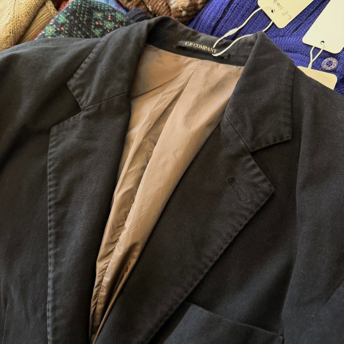 CP COMPANY 블랙 싱글벤트 포켓 블레이저 상품이미지3